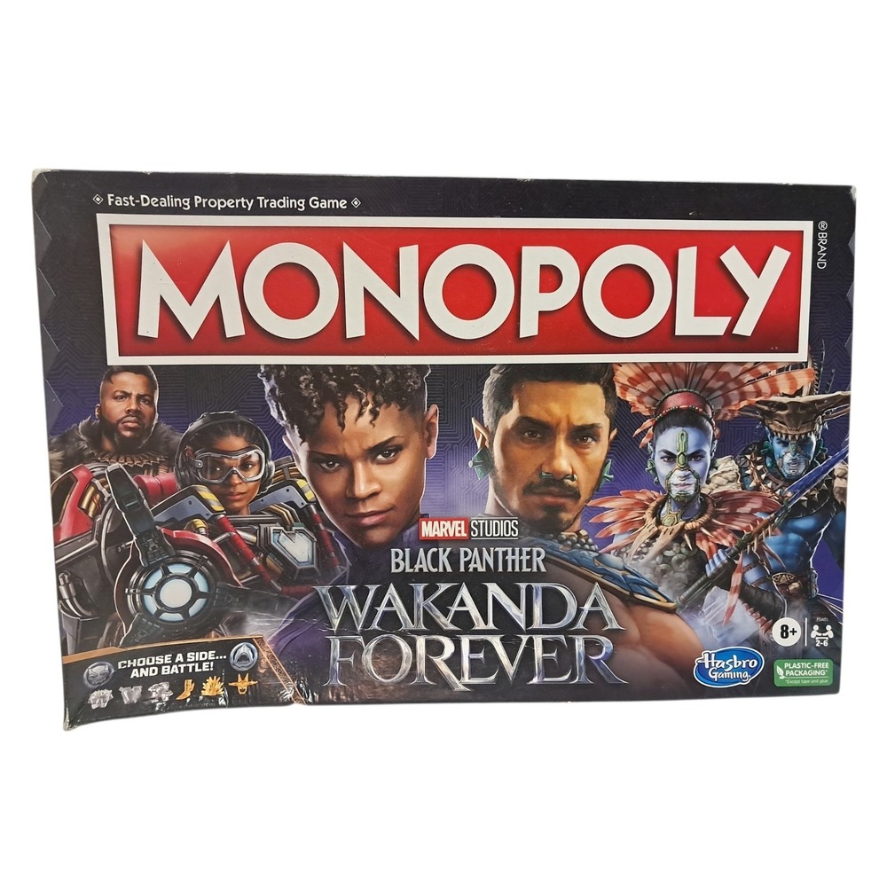 Hasbro Monopoly - Black Panther - Wakanda Forever NEW‎ BOX IS DAMAGED